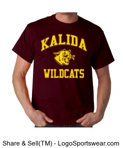 Kalida Wildcats Unisex Cotton T-shirt Design Zoom