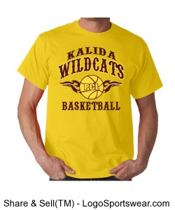 Kalida Wildcats Basketball T-shirt Design Zoom