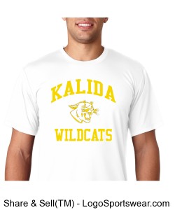 Kalida Wildcats Pereformance Short-Sleeve T-Shirt Design Zoom